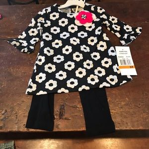 Girls black and white outfit